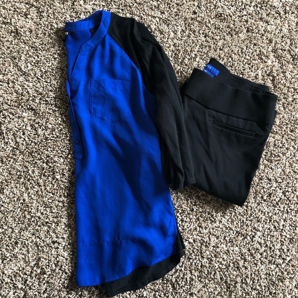 Express Blue Business Casual Blouse (size-S)